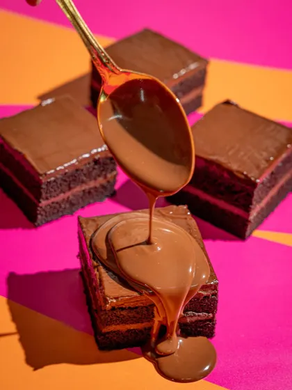 It’s sinful, it’s delicious, and it’s VEGAN! Our Vegan Chocolate Cake is made with a moist vegan sponge, 54% dark couverture, and a decadent vegan ganache.