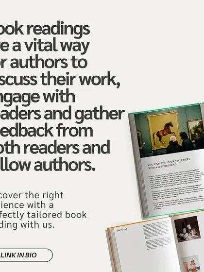 Book readings are a vital way to engage with readers. We help you tailor the perfect event to connect with the right audience for your work.