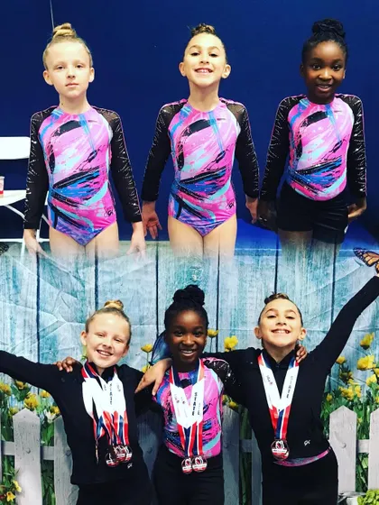 More celebration shots of our super Silver team with their medals after a great final meet.