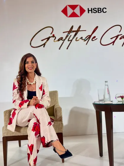 On the panel stage for the HSBC Gratitude Gala, where I moderated a session with Boman Irani. It was an evening focused on inspiration and motivation.