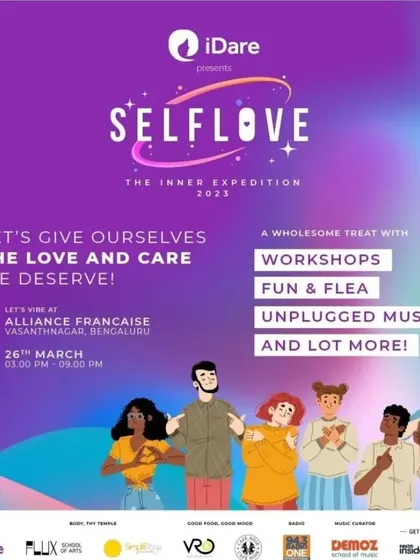 Another flyer for the Self Love event, a wholesome treat with workshops, music, and more. I'm so glad I could contribute with a flow arts session.
