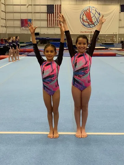 Two members of our Silver team ready to compete at sectionals. Teamwork and friendship are a huge part of our program.