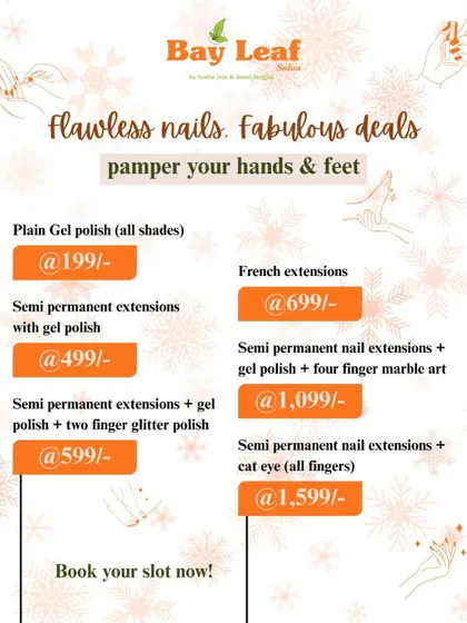 Getting your dream nails is more affordable than you think. This is a quick look at our special deals, from a simple gel polish to semi-permanent extensions with custom marble or cat eye art.