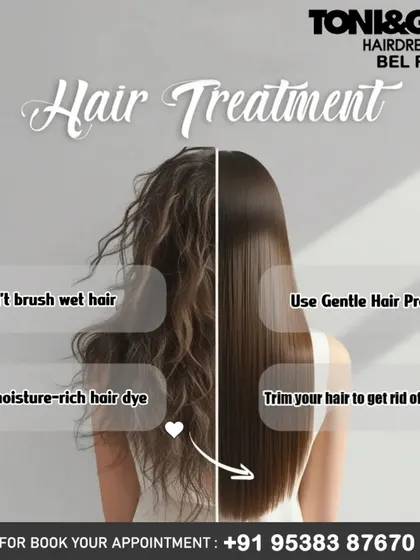 A simple guide to better hair health. This visual shows the difference between damaging habits and healthy practices, which we reinforce with our professional in-salon hair treatments.