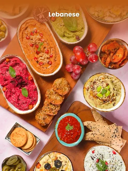 Why limit the celebration to sweets? Our Lebanese platter, featuring a variety of colourful and flavourful dips, is the perfect savoury addition to your Diwali party menu.