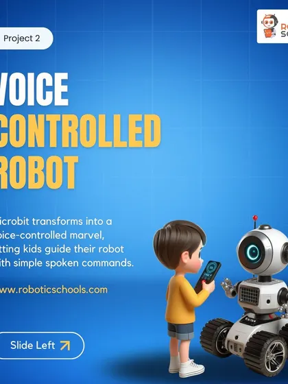 A duplicate of the voice-controlled robot slide.