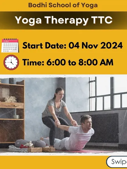 Ready to become a healer? Our Yoga Therapy TTC is designed for those who want to use yoga as a tool for deep healing. Join our upcoming batch to gain specialized knowledge.
