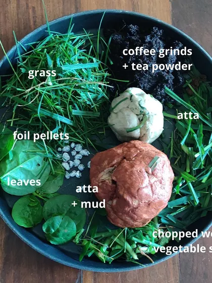 Our sensory play stations are all about hands-on exploration. This collection shows the variety of materials and setups we use for our messy play activities, from making different kinds of animal poo to painting with ice.