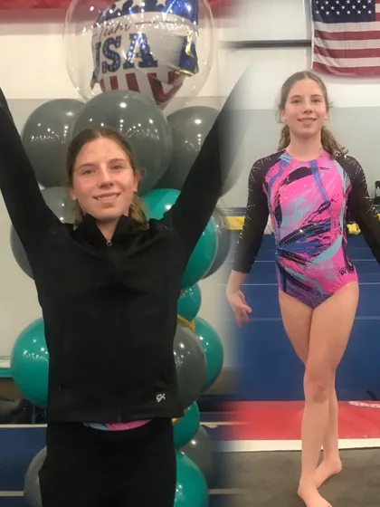 This Platinum athlete is celebrating her trip to regionals after a great performance at state.
