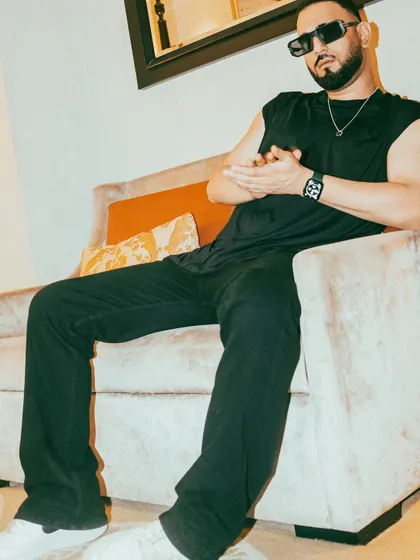 A relaxed moment, but the mind is always thinking about the next beat, the next gig. This is the constant state of a music producer and DJ.