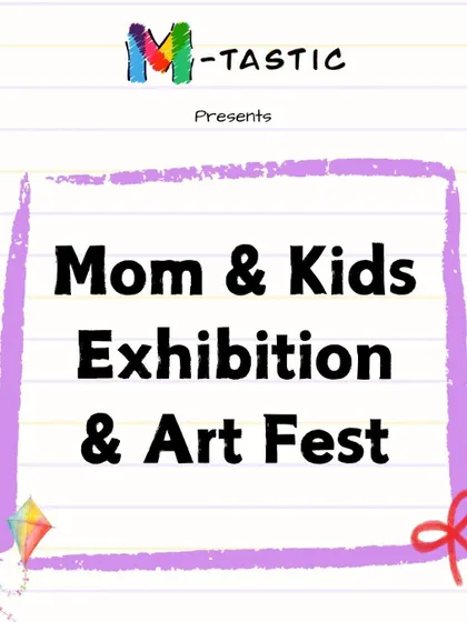 Our branding for the Mom & Kids Exhibition & Art Fest, inviting vendors to be a part of this unique opportunity.