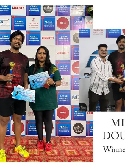Cheers to our Mixed Doubles winners! These tournaments are a great way for our members to connect and compete together.