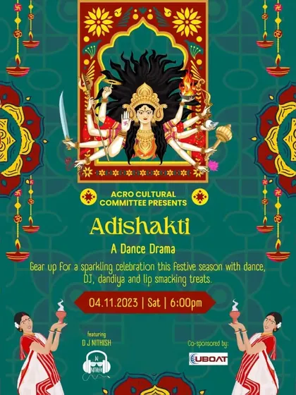 I was thrilled to be the featured DJ for Adishakti, a cultural event celebrating with dance, drama, and dandiya. My role was to keep the energy going with a festive DJ set.