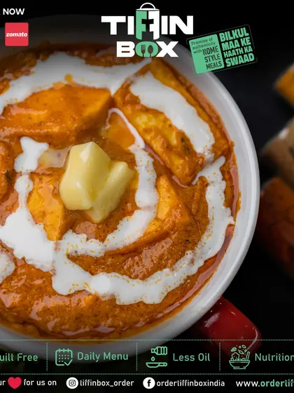 Nothing beats a bowl of rich and creamy Paneer Butter Masala. Ours is made with soft paneer cubes simmered in a buttery, tomato-based gravy.
