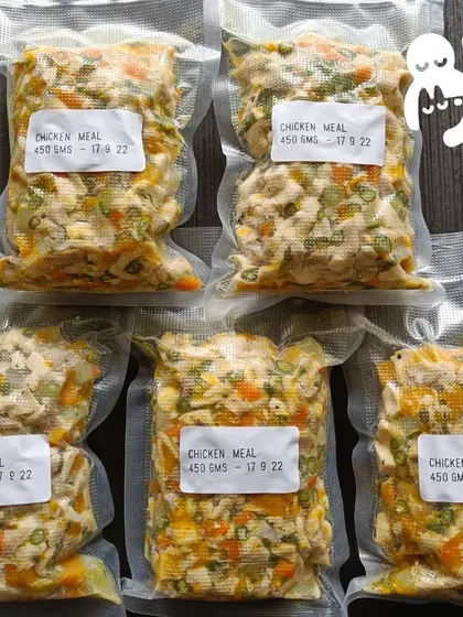 Stocking up on fresh meals is easy with our vacuum-sealed packs. They are convenient to store and ensure you never run out of healthy food for your dog.