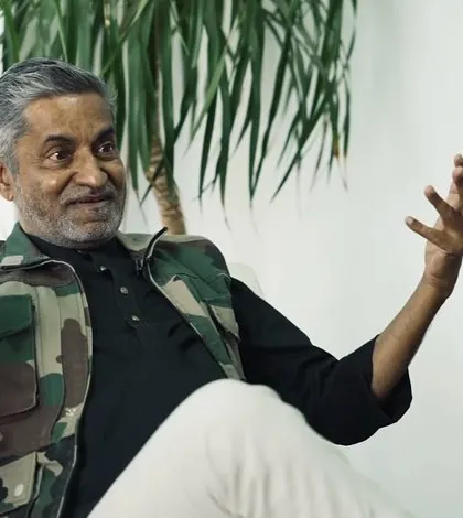 Co-founder Namith Varma explaining a concept during the Forbes interview.