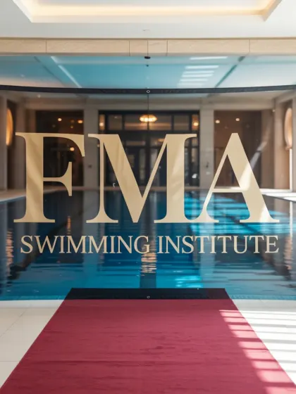 We celebrate our new partnerships with the style and professionalism they deserve. This image from a launch event showcases the premium environment we operate in, managing high-end indoor pools for our clients.