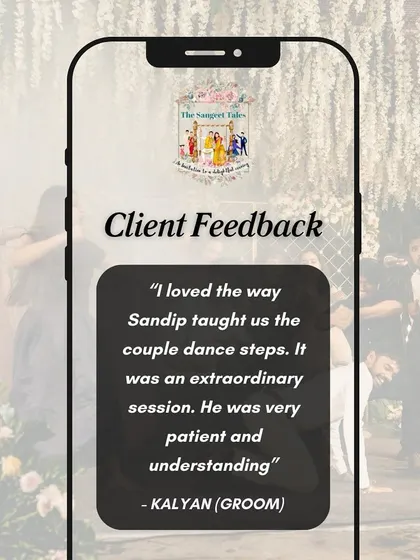 "I loved the way Sandip taught us the couple dance steps. It was an extraordinary session." We aim for every session to feel extraordinary.