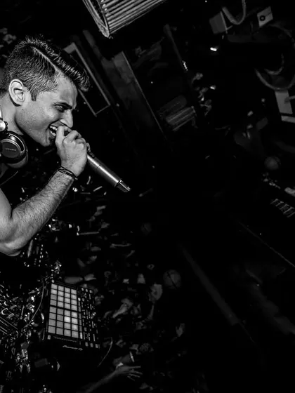Leaning in and connecting with the crowd. For me, DJing is a conversation with the dance floor, and I love getting right in the middle of it.