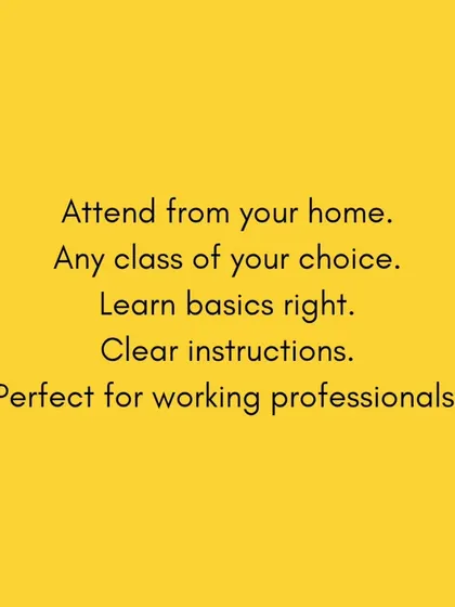 The key benefits of my online classes: attend from home, learn the basics right, and join a supportive community. Perfect for busy working professionals.