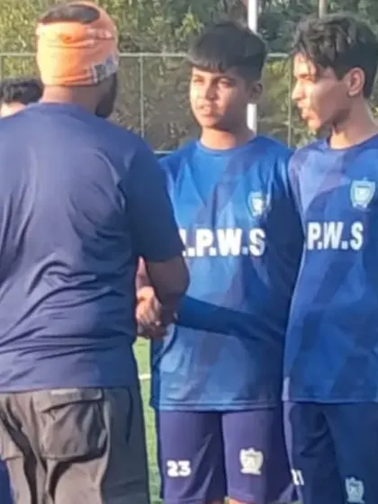 A moment with the players during a break in the Goa tournament. I use every opportunity to provide feedback and tactical adjustments.