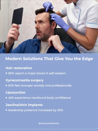 Modern aesthetic solutions offer a real advantage in life, and hair restoration is at the top of the list. Studies show that restoring your hair can provide a major boost in self-esteem and confidence.