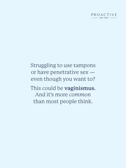 Do you struggle to use tampons or have penetrative sex, even though you want to? This could be vaginismus, a condition that is far more common than most people realize. You are not the only one experiencing this.