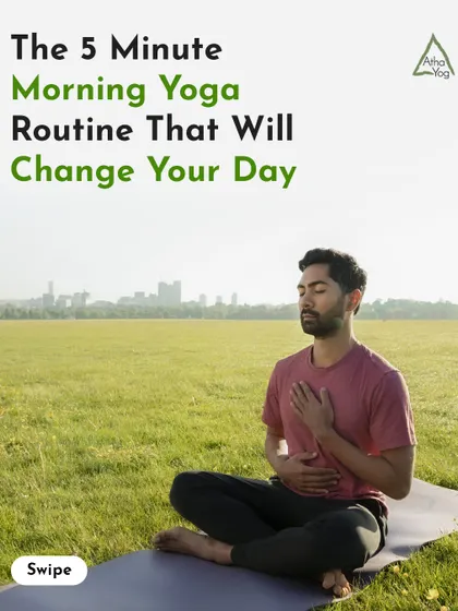 Start your day with this 5-minute morning yoga routine to energize your body and calm your mind.