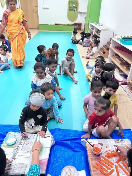 A glimpse into our festive celebrations, including Independence Day, Janmashtami, Ganesh Chaturthi, Diwali, and Christmas. Children participate in flag hoisting, dress in traditional attire, create festive crafts, and learn the significance of each occasion, fostering a deep appreciation for our diverse culture.