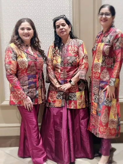 The final picture from their event. Seeing my clients happy and looking fabulous in their matching outfits is the best feeling.