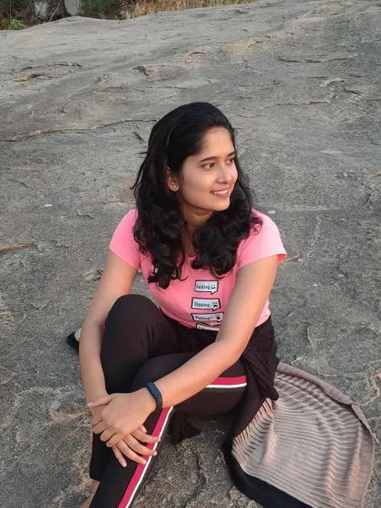 Taking a moment to relax and smile during a beautiful sunset. Finding these small moments of peace is a practice in itself.