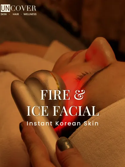 Our Fire & Ice Facial is known for delivering "Instant Korean Skin." It combines intense resurfacing with soothing hydration for immediate brightness and a smooth finish, making it perfect before a special event.