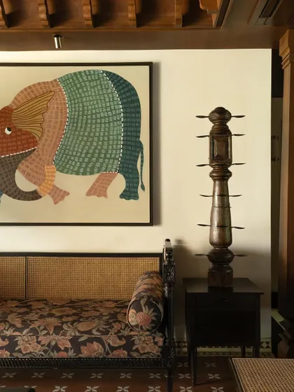 Additional images from the House of Gond, Lord Elgin, Elgin Cafe, and House Around the Oblique Column, further exploring themes of traditional craftsmanship, colonial modernism, and brutalist form.