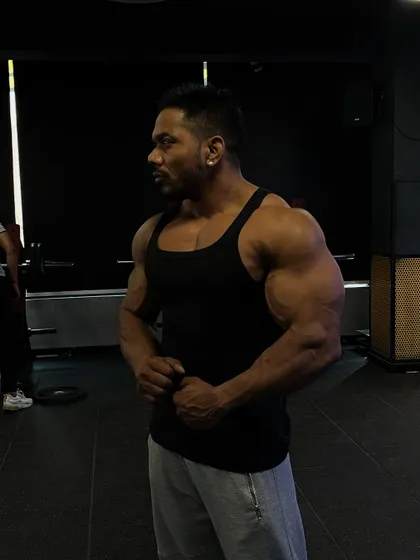 The pain means you're alive. A shot of my physique.
