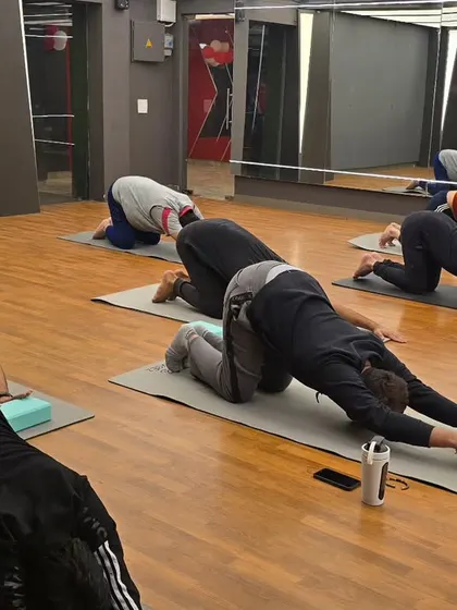 My dedicated yogis in our last class of the year. I am so grateful for their commitment and the beautiful energy they bring to every session.