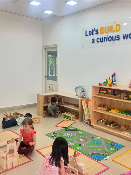 Our block play zone is where engineering skills and creativity come to life. This space is intentionally designed with a variety of wooden blocks and materials to encourage children to build, design, and solve problems independently.
