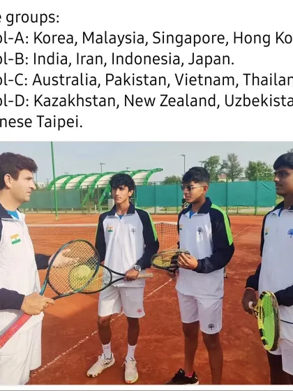 Team India at the Junior Davis Cup in Kazakhstan. A proud moment for the academy to have our player representing the nation.