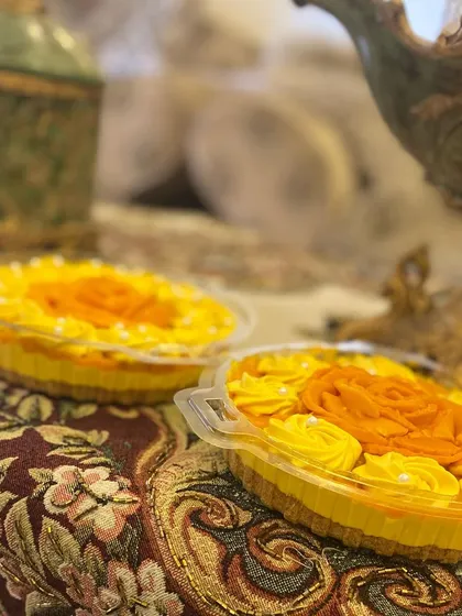 When mangoes are in season, I love making this special Mango Cheesecake. It's creamy, fruity, and decorated with beautiful mango-flavored rosettes.
