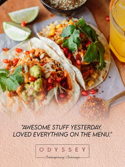 "Awesome stuff yesterday. Loved everything on the menu." Short, sweet, and to the point. We love hearing that our clients enjoyed the full range of our culinary creations.