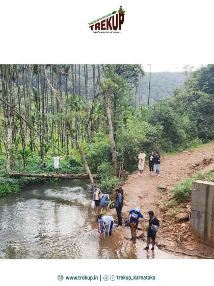 Last week's trip was a huge success. Here is our group enjoying a stream crossing, one of the many small adventures along the way.