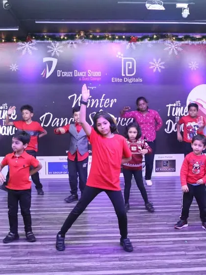 Our kids' batch performing a Christmas routine with great enthusiasm.