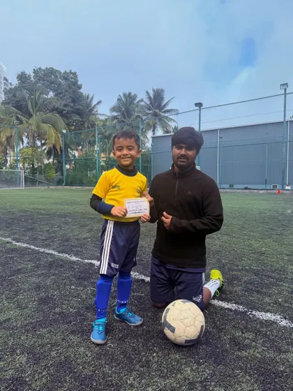 Celebrating our "Player of the Day" for showing great discipline, focus, and consistency. We believe in recognizing and rewarding hard work.