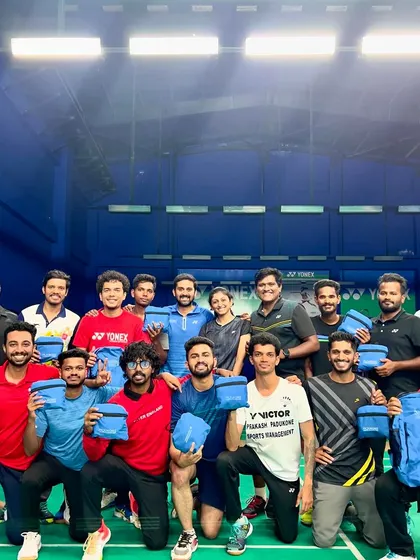 A proud moment with our newly certified coaches, holding gifts from our equipment partner. This marks the end of their intensive training and the beginning of their professional careers.