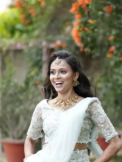 Further images showcasing my collection of modern gowns and lehengas. These photos provide different angles and details of each unique design, from romantic pre wedding shoots to elegant reception looks.