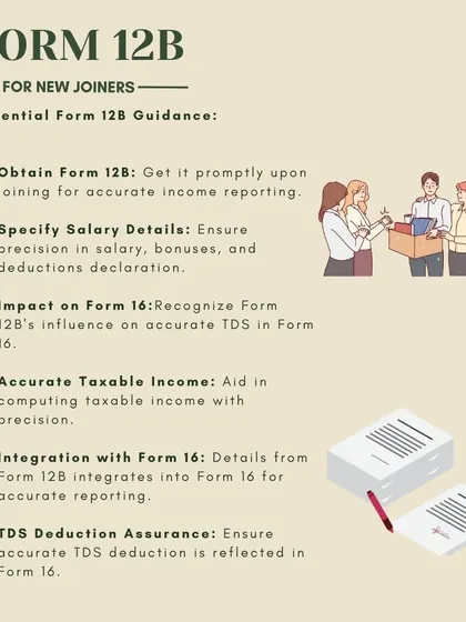 For new joiners, Form 12B is an essential document for accurate income reporting. This guide explains how to use it to declare salary details from a previous employer to your current one.