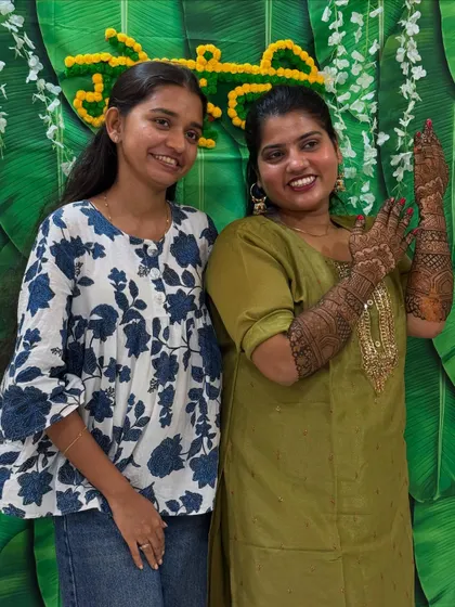 It was a special day doing mehendi for my school friend. Seeing her so happy with her bridal mehendi was a wonderful moment.