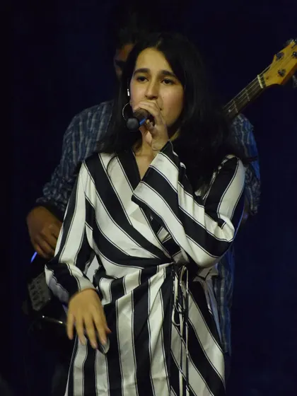 A shot from a performance where I wore my "zebra" dress, which later made an appearance at my convocation. Music and life are always intertwined.