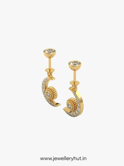 A unique and modern design, these crescent-shaped hangings have a textured, sparkling finish that catches the light beautifully.