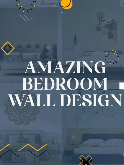 A collage showcasing various amazing bedroom wall designs we can create, from geometric patterns to intricate mandalas and nature-inspired art.