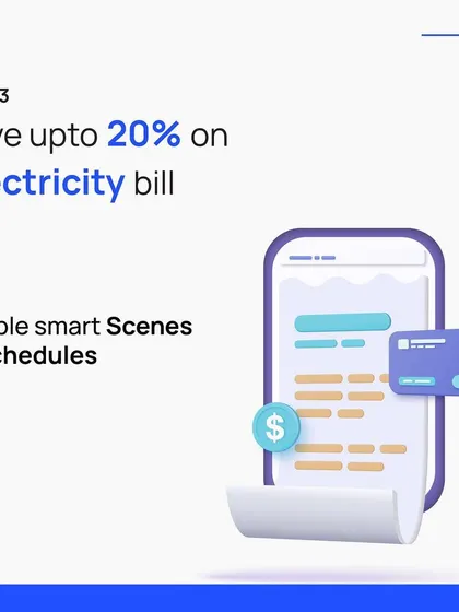 Saving on your electricity bill is a key benefit of our system. By enabling smart scenes and schedules, you can automate your energy usage and ensure you are only paying for the power you actually need.